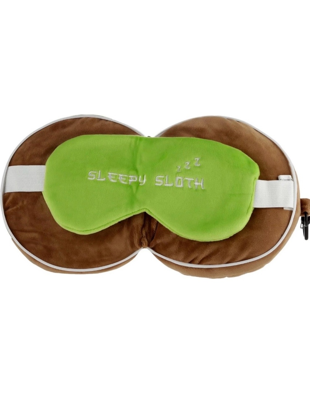 Cute Brown Plush Sloth Coin Pouch with Clip - Picture 2 of 6
